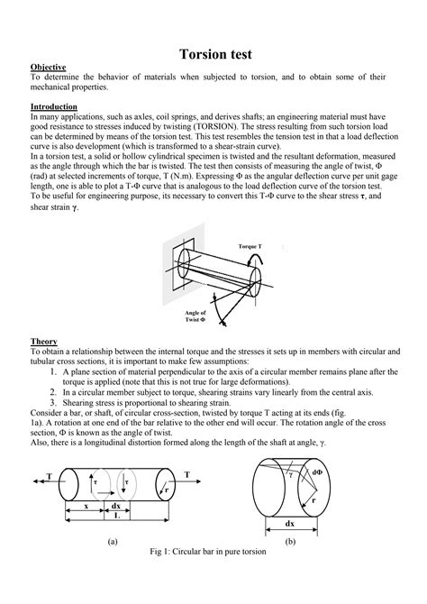 torsion test manual|torsion test abstract.